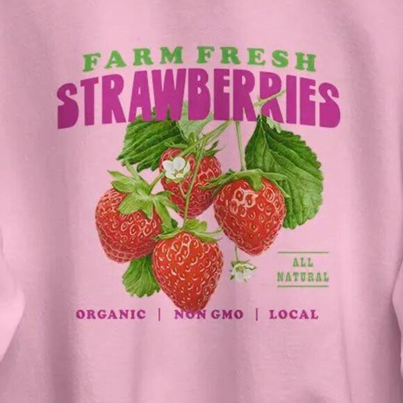 Peaches Records Tapes Strawberries Graphic Retro 70s Music Style Sweatshirt 166 - Picture 2 of 5